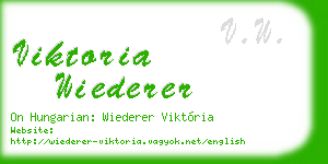 viktoria wiederer business card